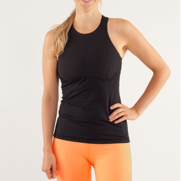 Lululemon Spin It To Win It Tank White & Navy - Picture 1 of 8